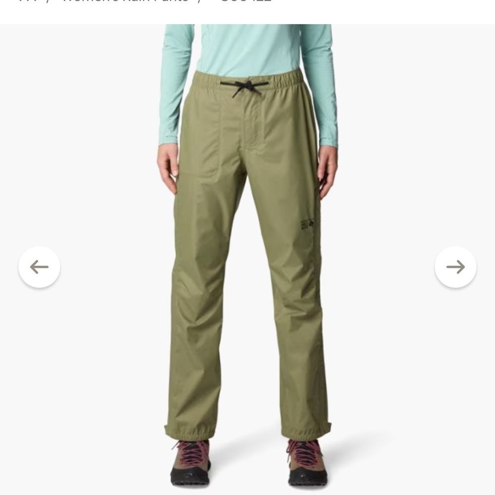 NWT Mountain Hardwear Rain Pants